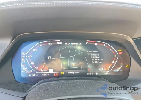 2022 BMW X7 M50I z USA, uszkodzony, nr VIN 5UXCX6C05N9J55782